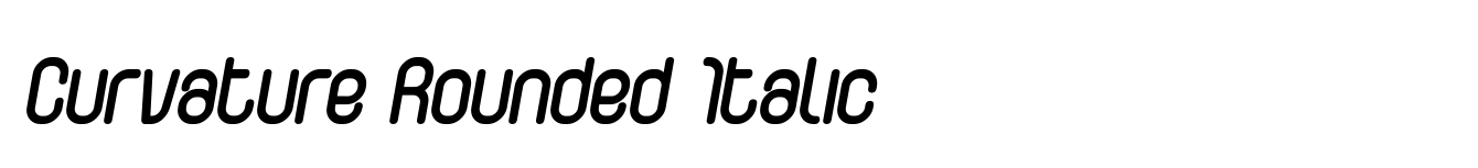 Curvature Rounded Italic